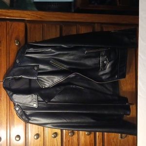 Feicui exclusive collection motorcycle type black jacket